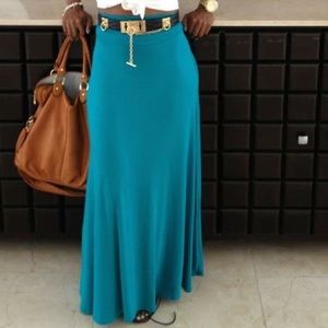 Easy breezy Teal skirt!!